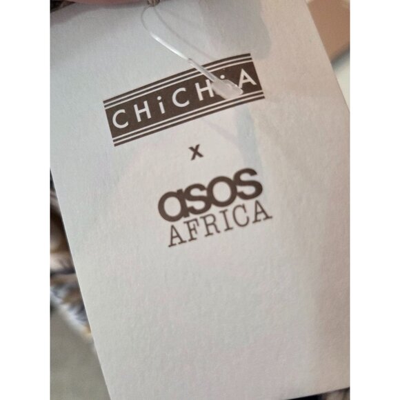 NWT ASOS Africa × Chichia Honeysuckle Fit & Flare Mini Dress Size 0X Office - Picture 8 of 8